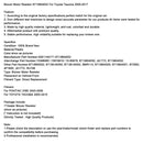 Blower Motor Resistor 8713804052 For Toyota Tacoma 2005-2017