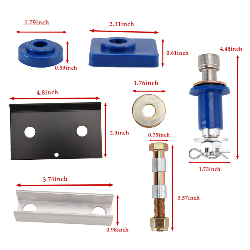 Hood Hinge Pivot Bushing Kit Mounting Bolt 13-04154 Fit Peterbilt 357 378 379