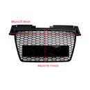 RS Style Front Honeycomb Grill Grille Fit Audi TT TTS 2006-2014 Gloss Black