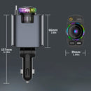 120W Super Fast Car Charger with Retractable Cable Smart Air Freshener Charger