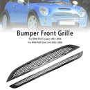 2PCS Honeycomb Mesh Front Grille Grill Fit Mini Cooper R50 R52 R53 2002-2006