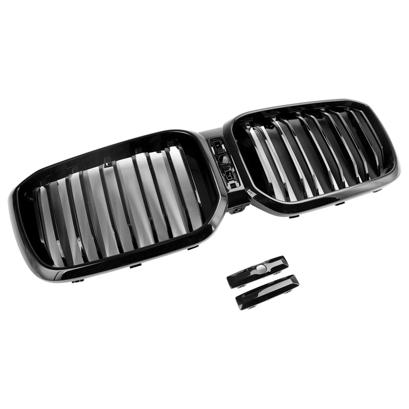 BMW X3 X4 G01 G02 2022 2023 Gloss Black Front Kidney Grill Grille