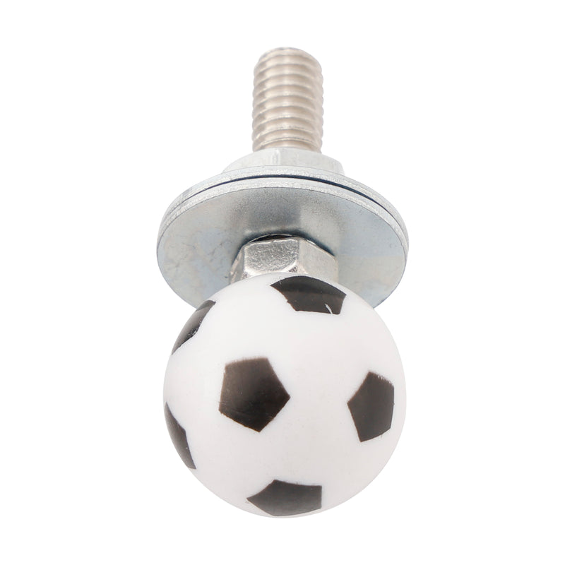 2x Motorcycle Bike Plastic Soccer License Plate Bolt On Screw On Frame Nut