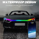 Car Hood LED Daytime Running Light Strip Flexible Dynamic Scan Start Up