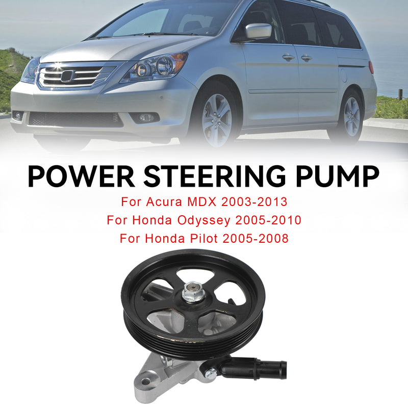 Power Steering Pump w/ Pulley fit Honda Odyssey Pilot fit Acura MDX 2003-2013