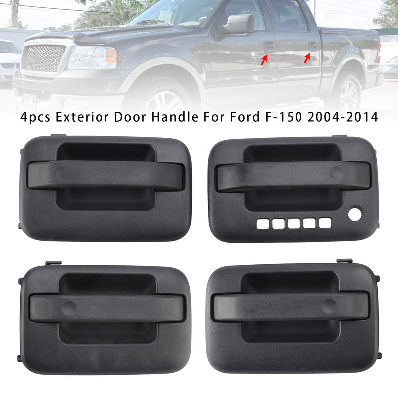 4pcs Exterior Door Handle For Ford F-150 2004-2014