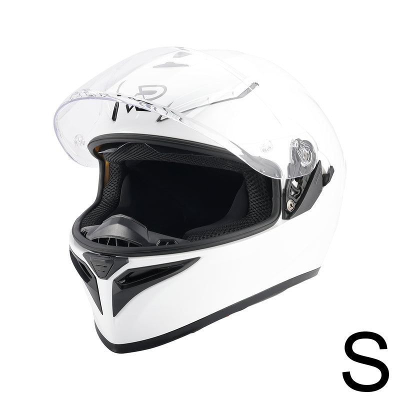 DOT Motorcycle Helmet Adult Street Full Face White