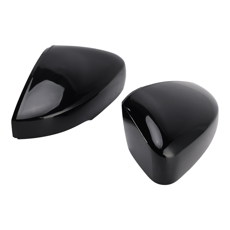 Side Mirror Covers Rearview Housing Black for VW Polo MK5 2009-2017