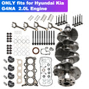 G4NA 2.0L Engine Rebuild Kit Crankshaft Con Rods Gasket Kit for HYUNDAI KIA