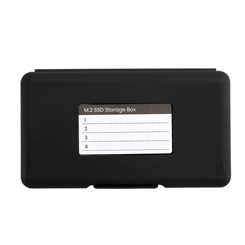 M2 Hard Drive Protection Box Storage Box Solid State Drive Box Waterproof Black