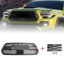 Toyota Tacoma TRD PRO 2016-2023 Front Bumper Hood Grille With Sensor Cover Grey / Red / White LOGO
