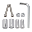 CNC ALUMINUM 50MM MINI HANDLE BAR END MIRROR SET D=35MM BLACK FOR VESPA