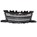Matte Black Front Bumper Grille Grill Fit Chevy Colorado 2016-2020 W//LED