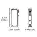 Utility Frame Case Cage for Insta360 X5 Protective Case Silicone Lens Cap Guard