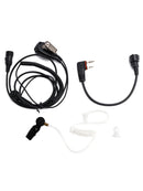 102B Transparent Air Tube Earphone In-ear with A24 Line For ICOM A25CE A25N A24