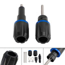 Aluminum Frame Crash Slider Protection Blue For Bmw F900R F750Gs F850Gs 19-23