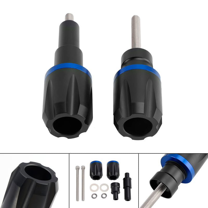 Aluminum Frame Crash Slider Protection Blue For Bmw F900R F750Gs F850Gs 19-23