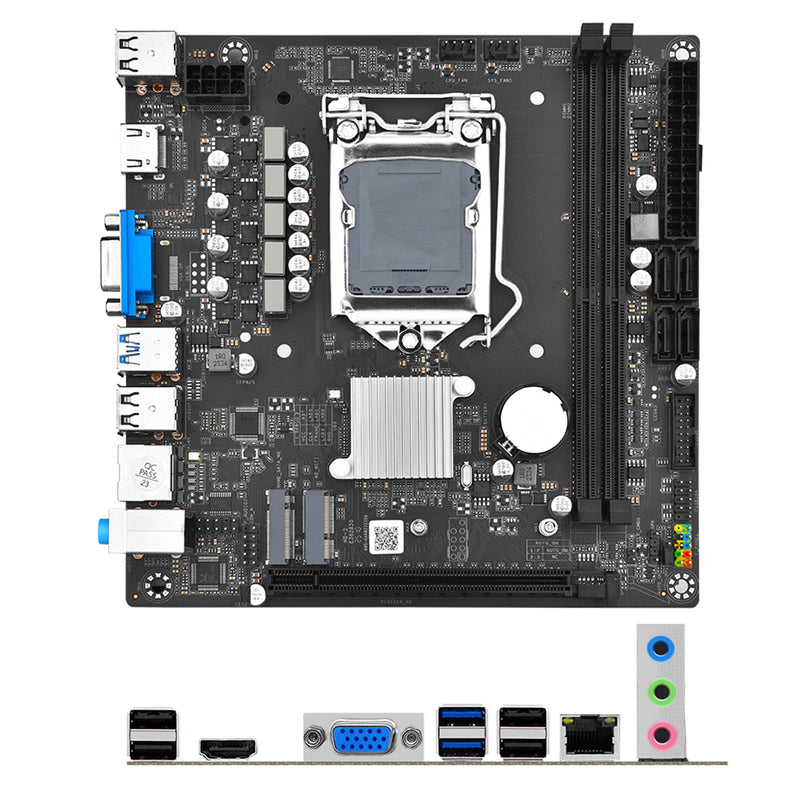 H510M-I Computer Motherboard LGA1200 CPU 1200-Pin DDR4 NVME WIFI Plate Board PC