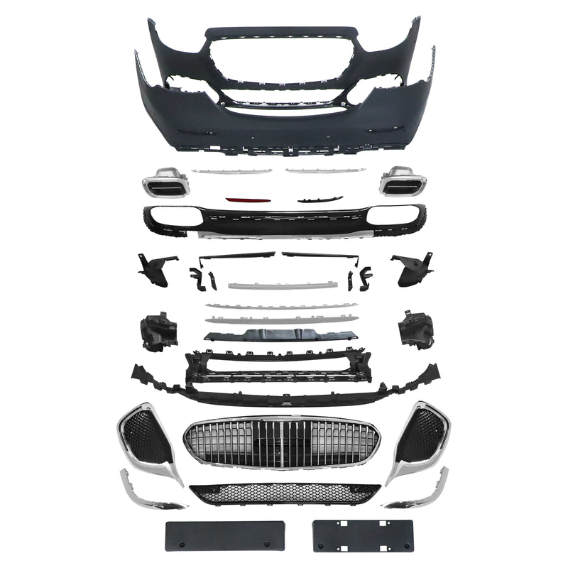 Bumper Body Kit Fit Mercedes Benz E Class W213 2021-22 Upgrade Maybach Style