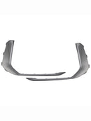 2PCS Front Fog Light Lamp Trim Fit Audi A6 C8 S-Line S6 2019-2023 Gray