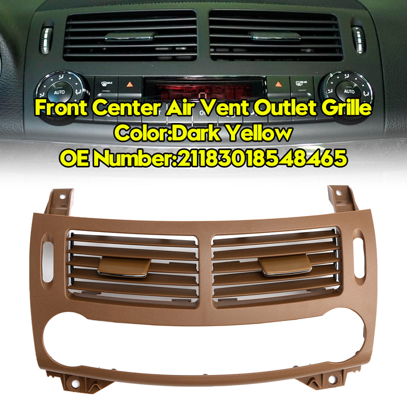 Front Center Air Vent Outlet Grille Dark Yellow For Benz E Class W211 2003-2008