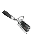 Aluminum Alloy TPU Silvery Car Key Case Cover With Buckle For Cadillac
