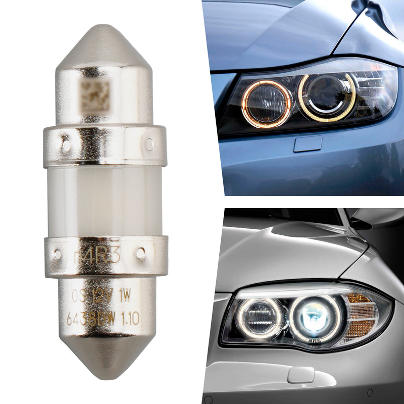 Car Light LEDriving SL C5W 6438DWP 31MM 12V 1W 6000K For OSRAM
