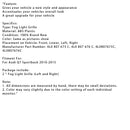 2PCS Front Bumper Fog Light Grill Lamp Cover Fit Audi Q7 Sportback 2010-2015