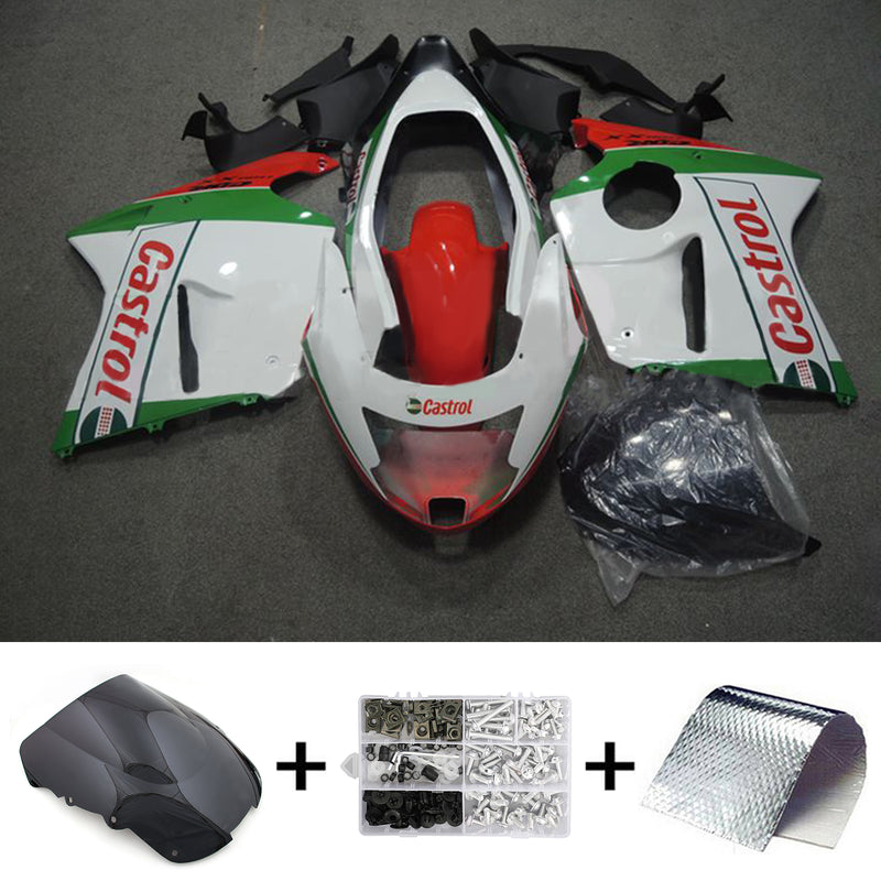 Amotopart Honda CBR1100XX SuperBlackBird 1996-2007 Fairing Kit Bodywork ABS