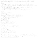 Rear Brake Light 63256961016 For Mini Cooper Convertible R52 03-08 Smoked