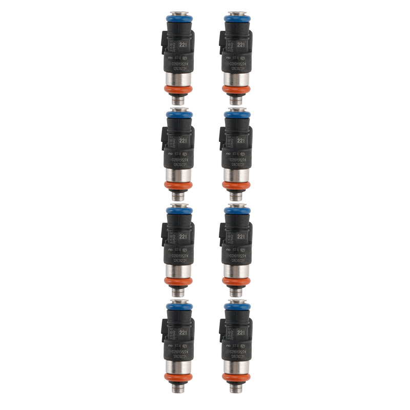 8PCS Fuel Injector 12639221 Fit Chevrolet Caprice PPV 6.0L V8 2011-2017