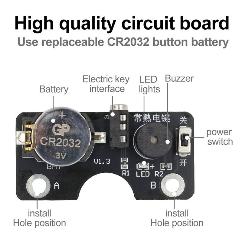 Morse Code CW Transmission Training Key Sound Light Circuit Board For Manual Key