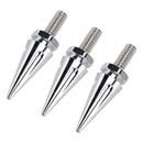 3 Spiked Windshield Bolts For Street Glide FLHX Electra Glide FLHT 96-13 Silver