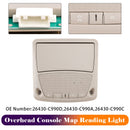 Overhead Console Map Reading Light Gray 26430-C990A For Nissan Altima 2013-2018