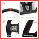 Carbon Fiber Heated Steering Wheel Fit Dodge Charger Challenger 2015-2023