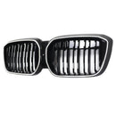Double Slat Black Front Kidney Grill Grille Fit BMW IX3 G08 LCI 2022-2024