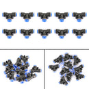 10PCS Pneumatic Air Quick Push to Connect Fitting 6 mm OD "T" Tee Tube 6mm