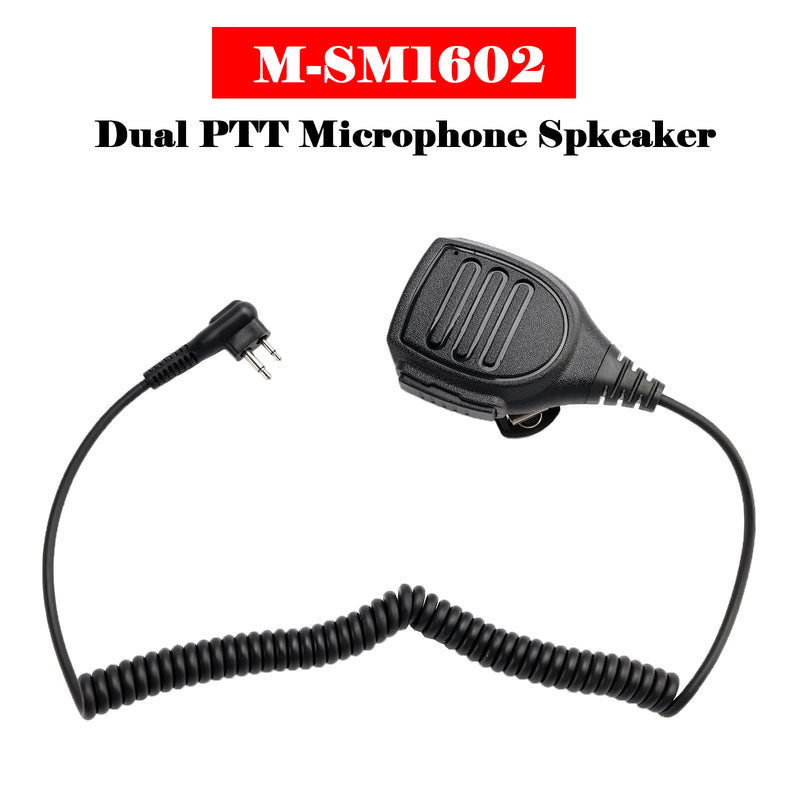 M-SM1602 Dual PTT Microphone Speaker For GP2100 CP040 SP21 V168 P080 V318 EP450