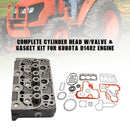 Complete Cylinder Head With Valve Spring & Gasket Kit For Kubota D1402 Engine