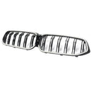 Double Slat Black Front Kidney Grill Grille Fit BMW 6 Series G32 2020-2025