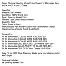 Silver Chrome Steering Wheel Trim Cover For Mercedes Benz W204 W207 W212 C-Class