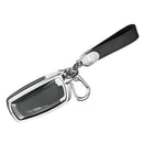 Aluminum Alloy TPU Silvery Car Key Case Cover With Buckle For Ford