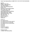 Carbon Fiber Steering Wheel For BMW F30 F31 F20 F33 F34 F36 F22 M2 M3 M4