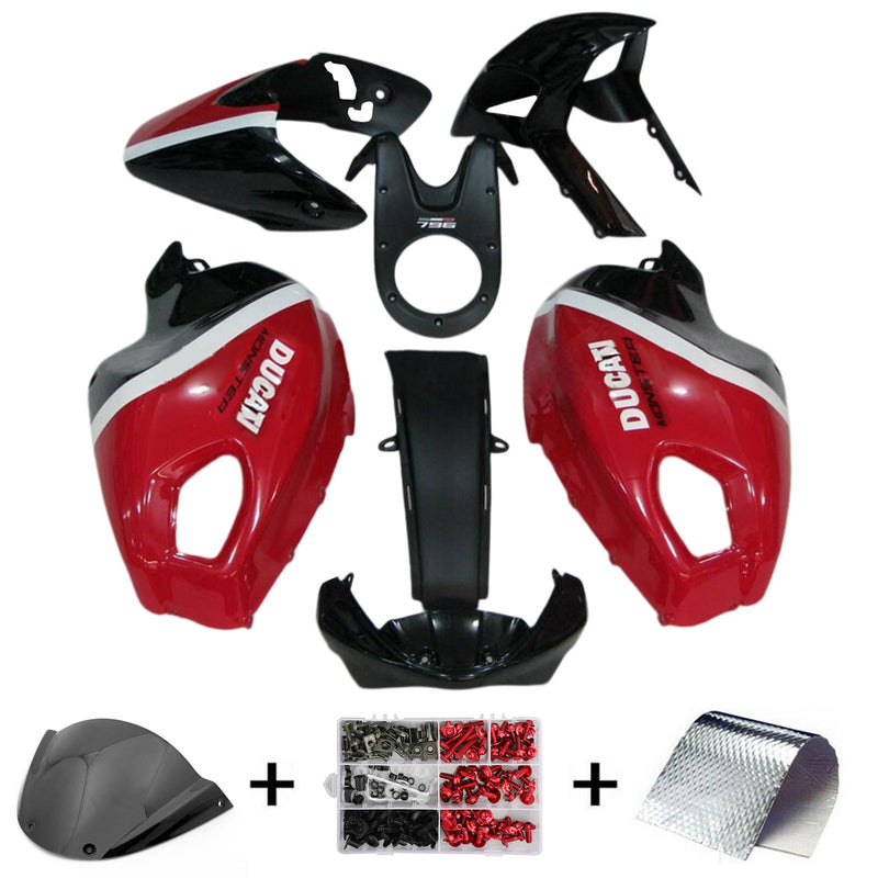 Amotopart Ducati Monster 696 796 1100 S EVO all years Fairing Kit Bodywork
