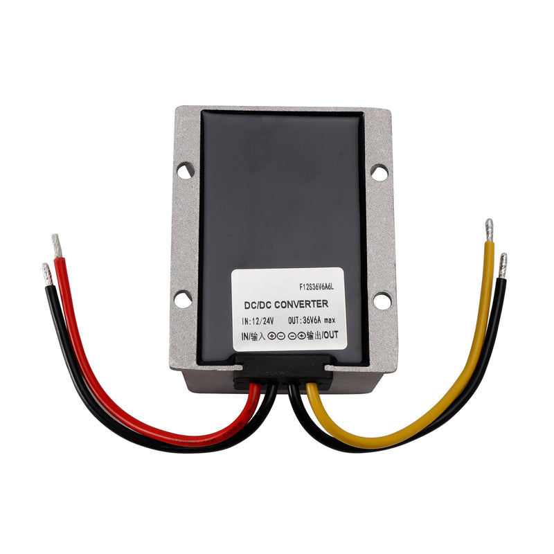 DC-DC 12/24V-36V 216W 6A Step Up Car Power Supply Converter Regulator Waterproof