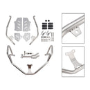 2022-2025 Honda Adv350  Upper Lower Kit Engine Guard Frame Crash Bar Silver