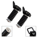 Pair Tie Down Anchor With D-Ring 1" Black Black For Polaris Rzr 570 800 900 1000