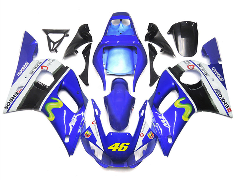 Amotopart Yamaha YZF 600 R6 1998-2002 Fairing Kit Bodywork Plastic ABS