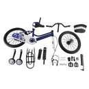 18" Kids Bike for Boys and Girls with auxiliary wheels & Rack Dark Blue