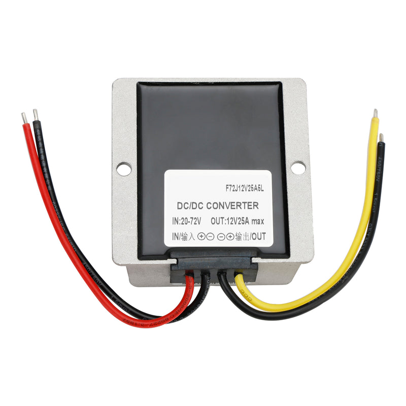 Waterproof DC 20-72V to 12V 25A 300W Step-Down Power Supply Converter Regulator